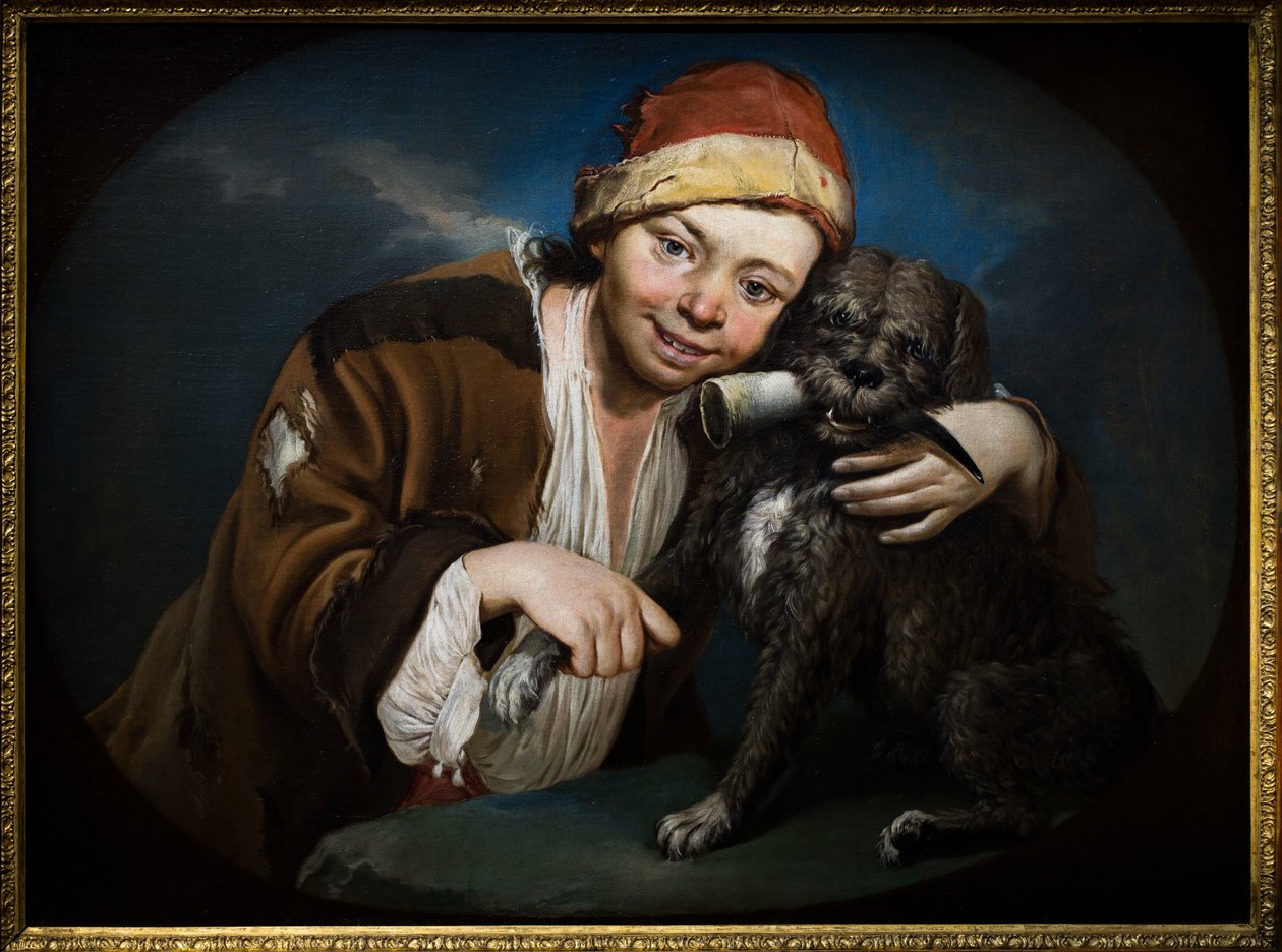 Fiú kutyával alkotó: Giacomo (1698 1767) Ceruti
