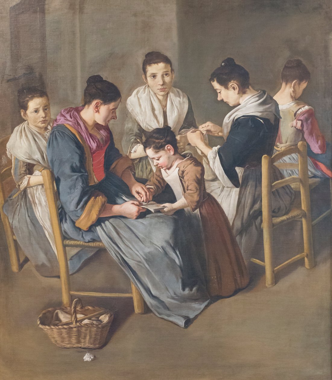 A lány iskolája alkotó: Giacomo (1698 1767) Ceruti