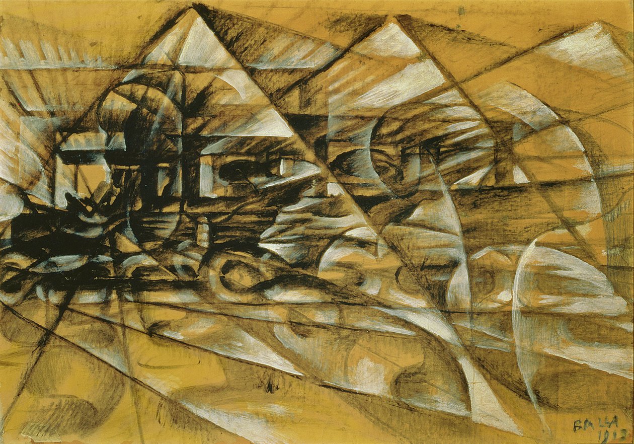 Az autó sebessége alkotó: Giacomo Balla