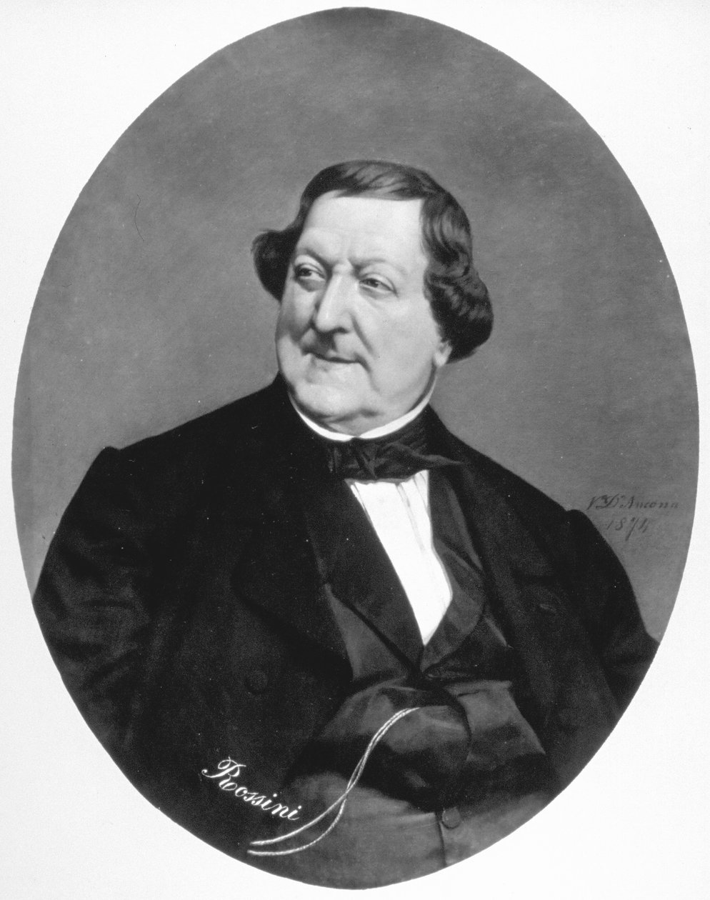Gioacchino Rossini zeneszerző portréja, Vito D