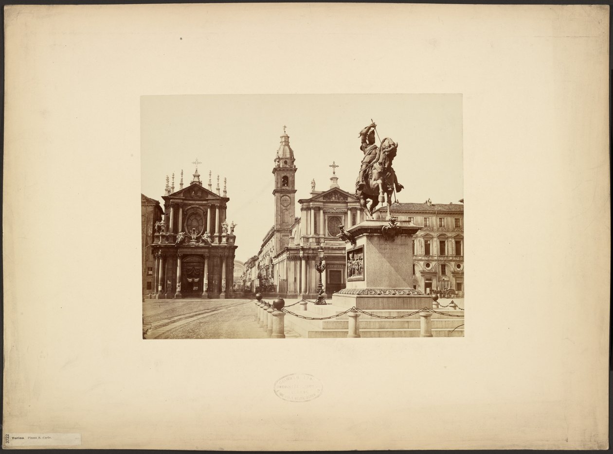 Torino. Piazza S. Carlo alkotó: Giacomo Brogi