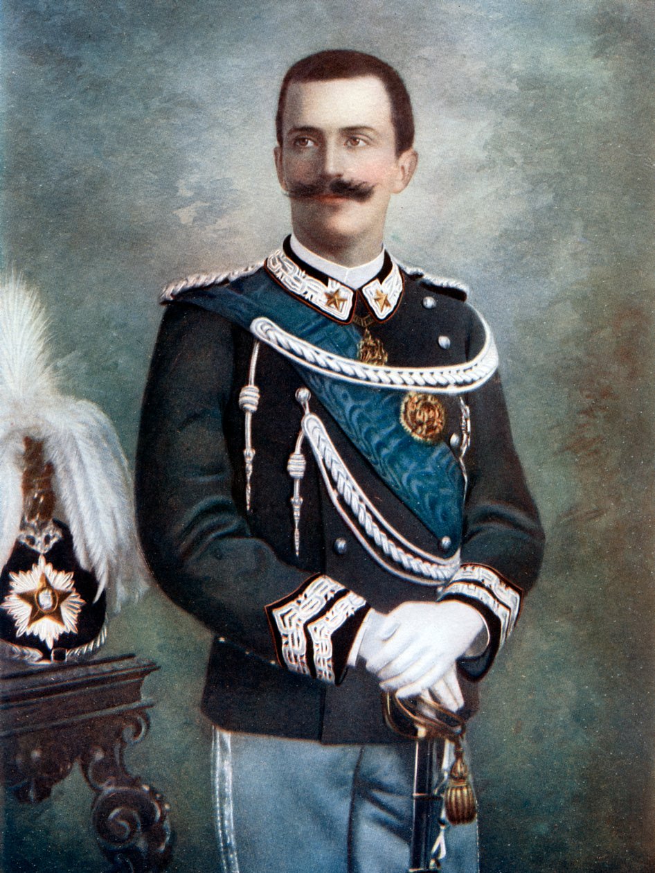 III. Viktor Emmánuel, Olaszország királya, 19. század vége – 20. század eleje. alkotó: Giacomo Brogi