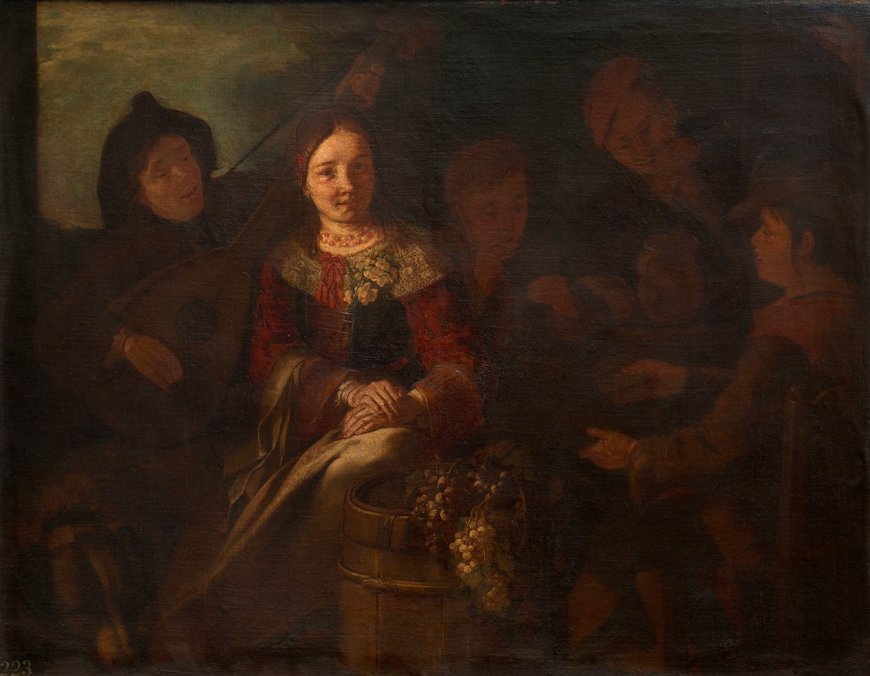 Egy parasztcsoport alkotó: Giacomo Francesco Cipper