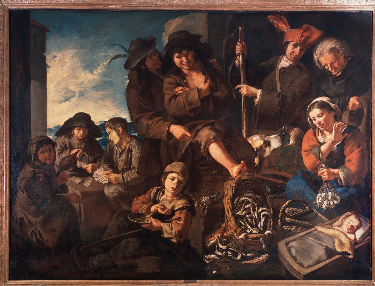 A halkereskedők (olaj, vászon alkotó: Giacomo Francesco Cipper