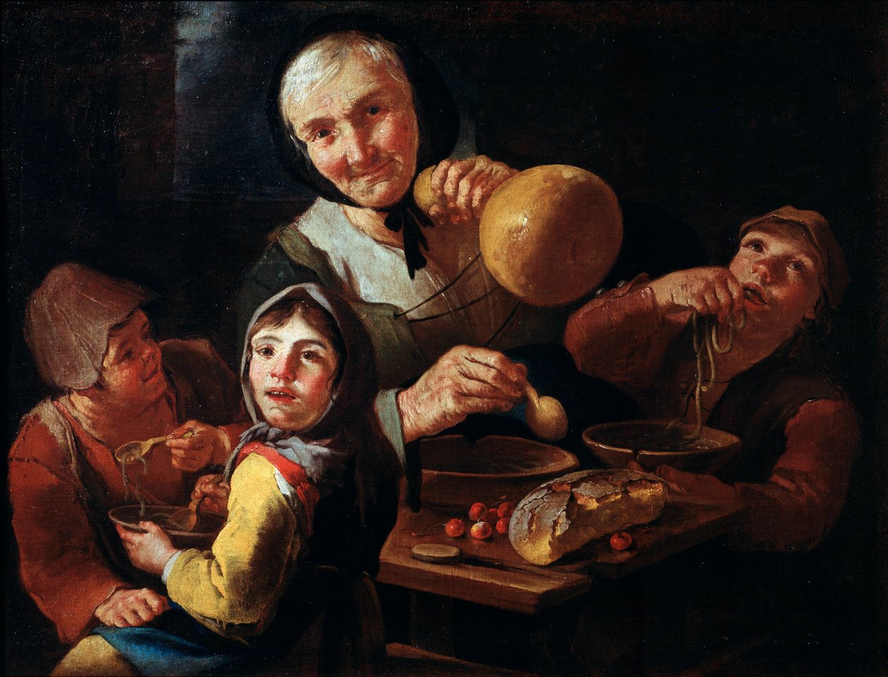 A parasztvacsora”. alkotó: Giacomo Francesco Cipper