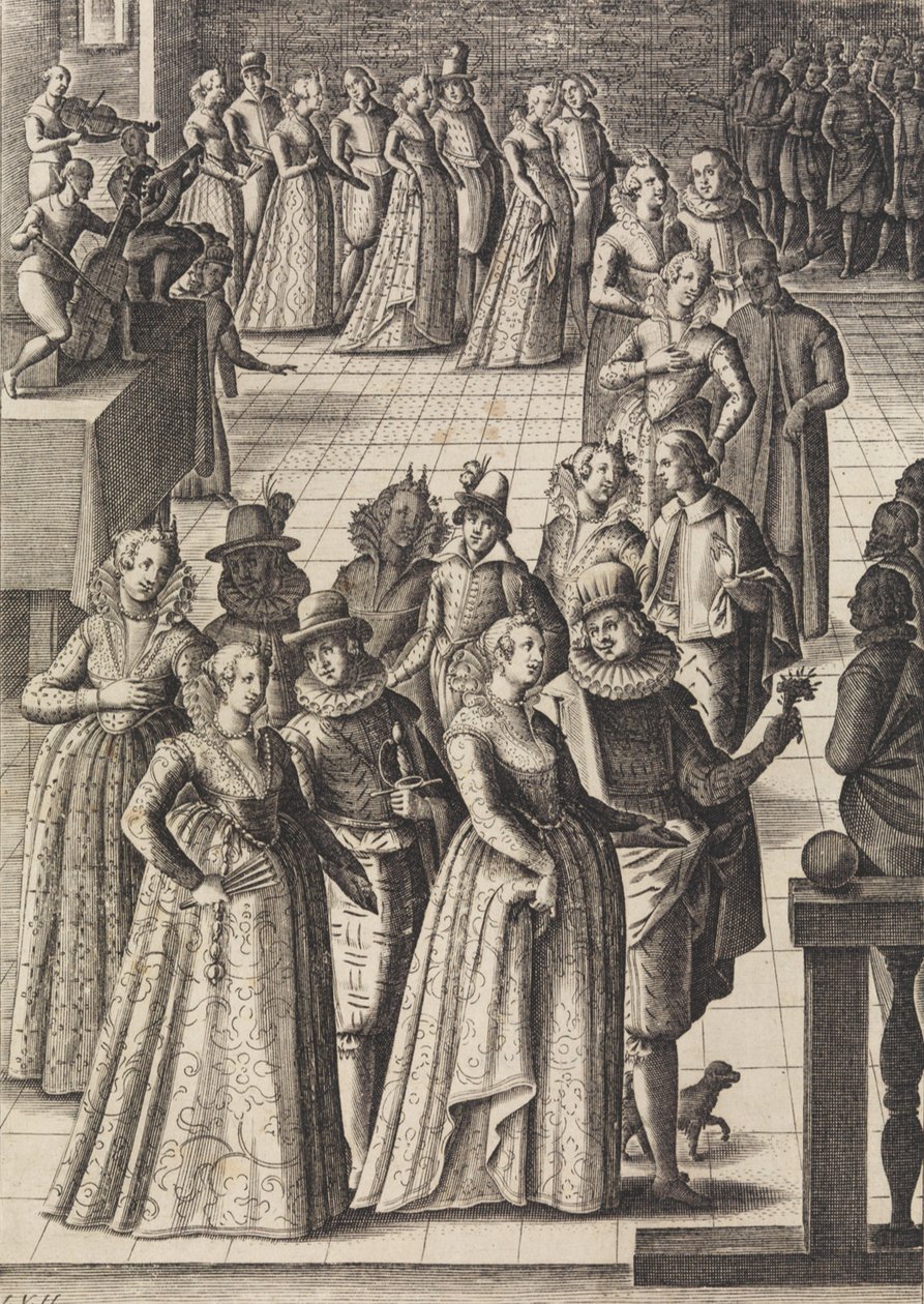 Partik vagy táncok ..., kb. 1610. alkotó: Giacomo Franco