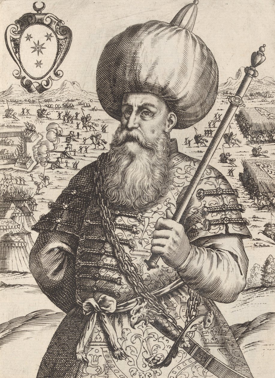 Sinan Bassa, Cap. Maumet Impe hadseregének tábornoka. törökök, 1596. alkotó: Giacomo Franco