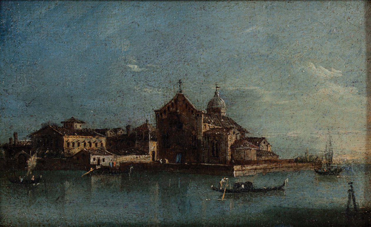 The Island of Santo Spirito c.1790 (Oil on canvas) alkotó: Giacomo Guardi
