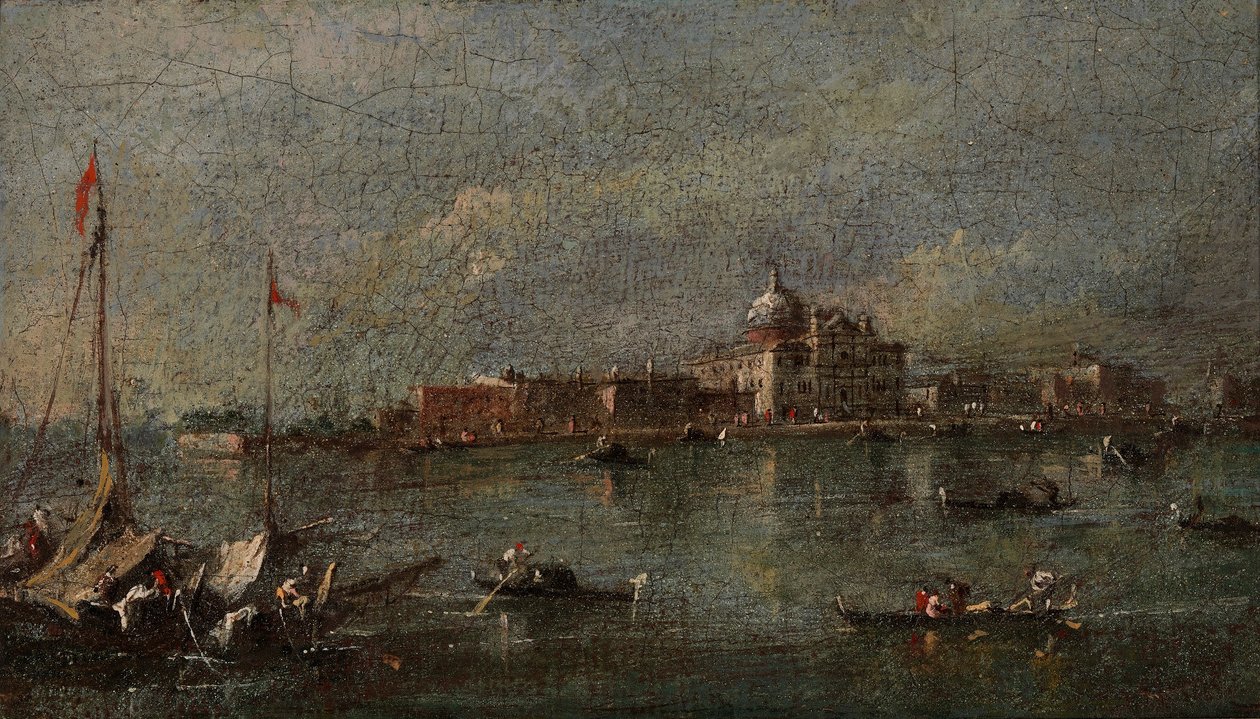 Velencei jelenet alkotó: Giacomo Guardi
