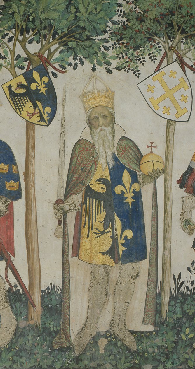 Nagy Károly a Kilenc méltóból, 1418-30 alkotó: Giacomo Jaquerio