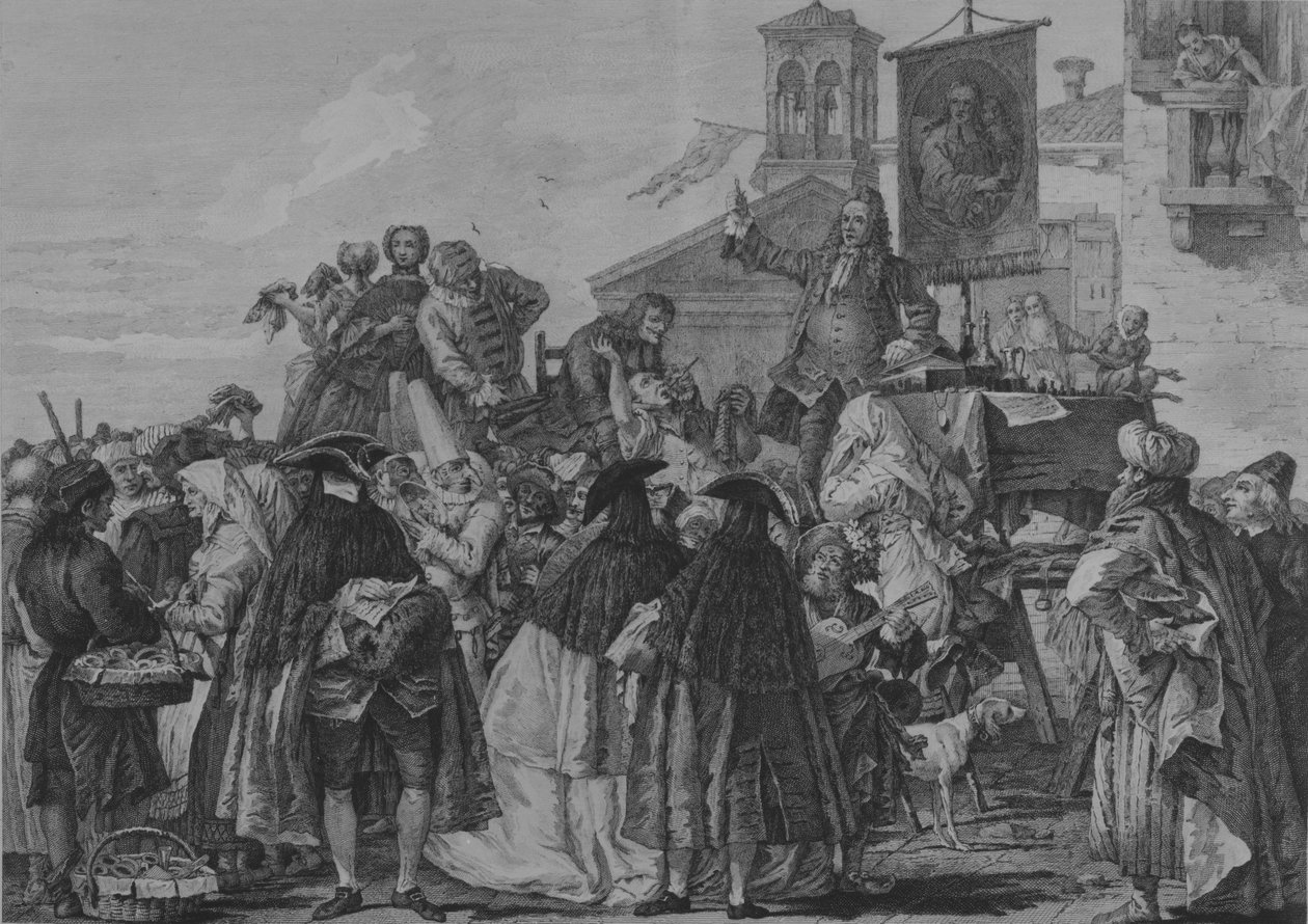 The Quack Dentist, 1765. alkotó: Giacomo Leonardis