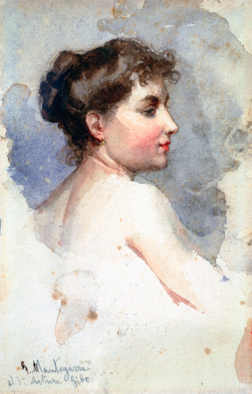 Női portré, 1873-1920 alkotó: Giacomo Mantegazza
