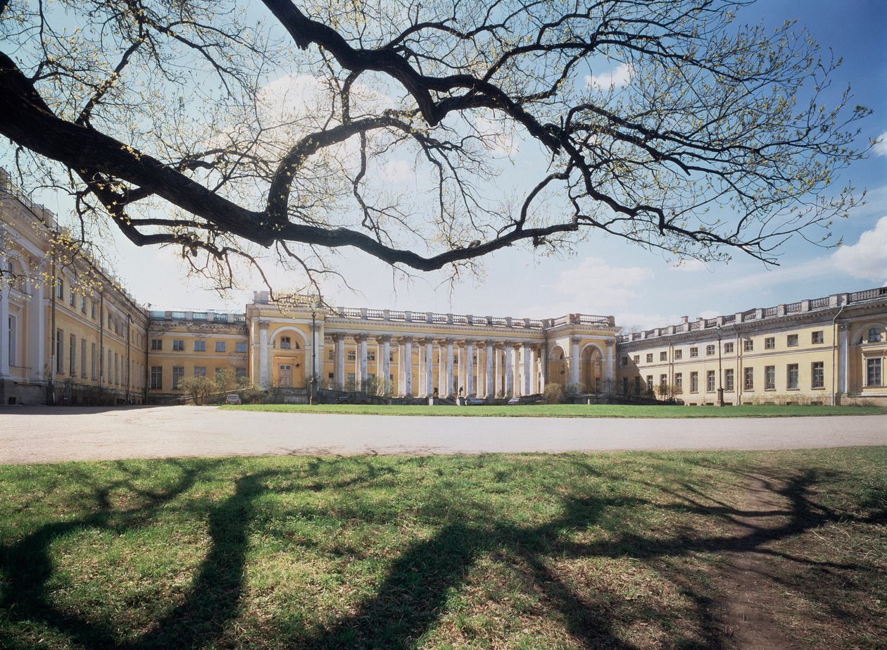 Le palais Alexandre a Tsarkoye Selo (Oroszország) (A Sándor-palota Tsarkoye Selóban) - Architecte Giacomo Antonio Domenico Quarenghi (1744-1817), palais 1792-1796 - Art italien alkotó: Giacomo Quarenghi