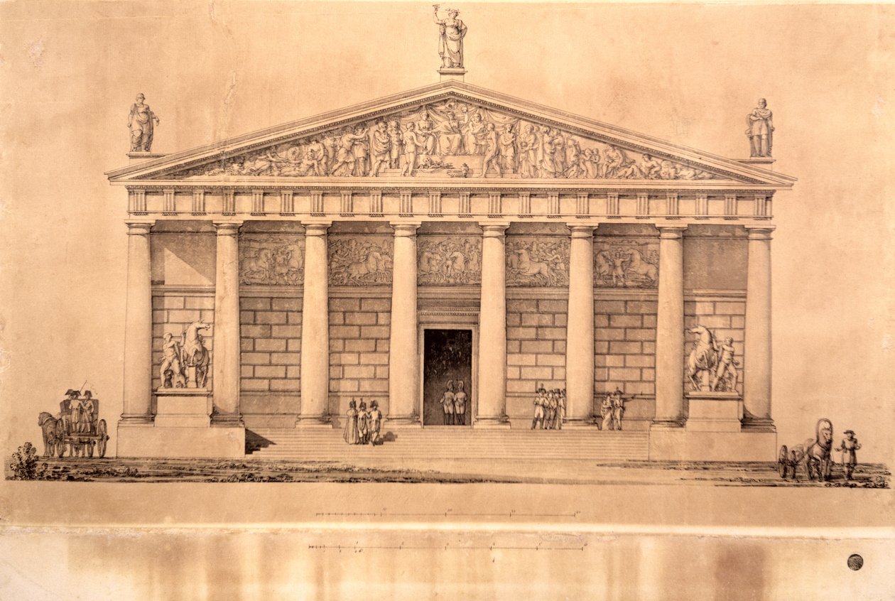 A császári gárda lovasiskolája, Szentpétervár alkotó: Giacomo Antonio Domenico Quarenghi