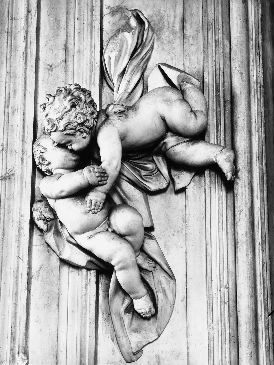 Putti csók (gipsz) alkotó: Giacomo Serpotta