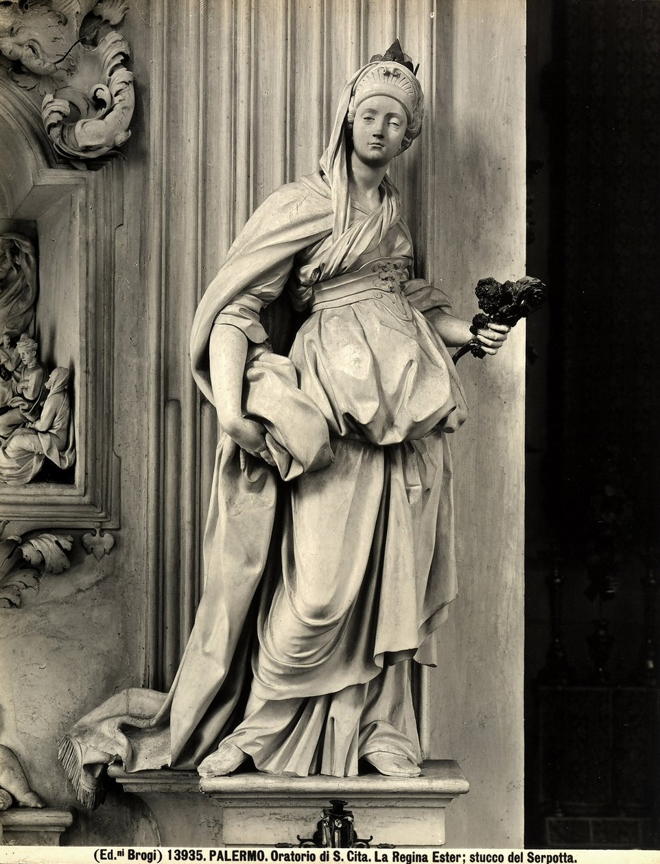 Eszter királynő (gipsz) alkotó: Giacomo Serpotta