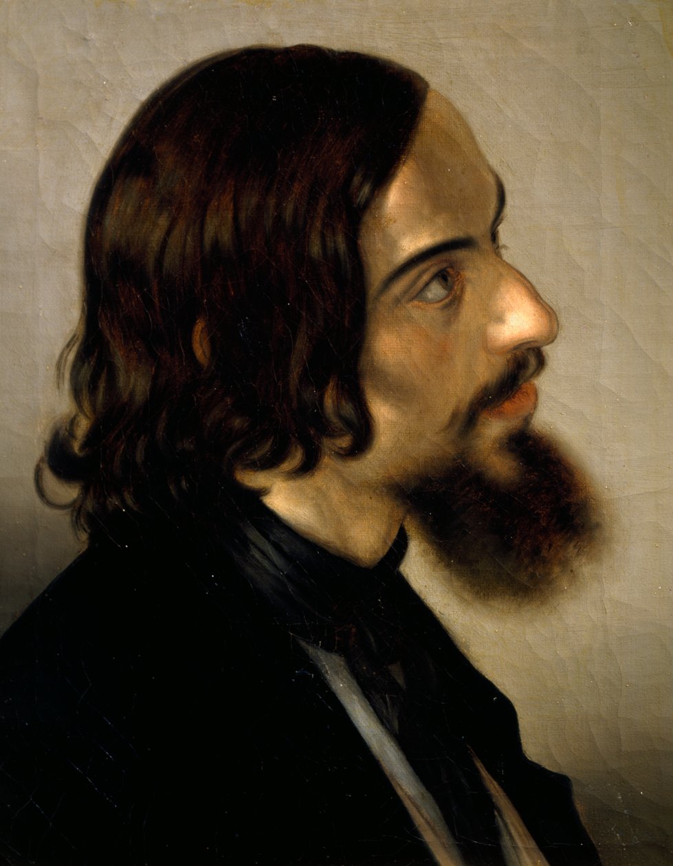 Scamuzza festő portréja, Giovanni Trecourt (1812-1882) alkotó: Giacomo Trecourt