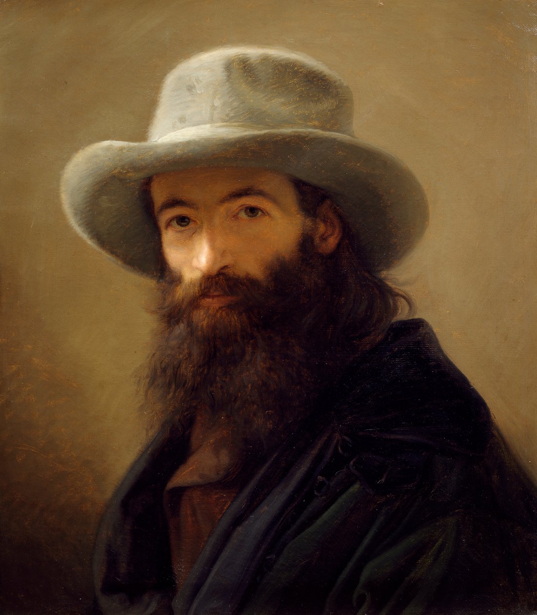 Önarckép Giacomo Trecourt (1812-1882) keleti ruhájában, olaj, vászon, 80x65 cm, 1843 körül alkotó: Giacomo Trecourt