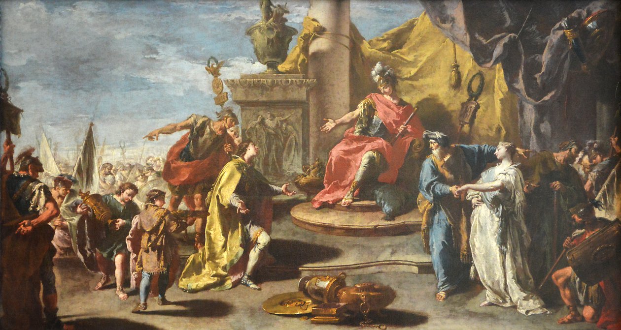 Scipio kontinenciája alkotó: Giambattista Pittoni