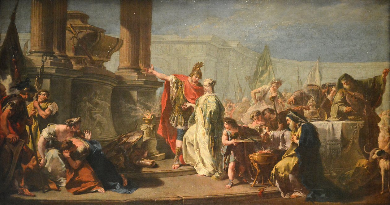 Polyxena Achilles sírja előtt alkotó: Giambattista Pittoni