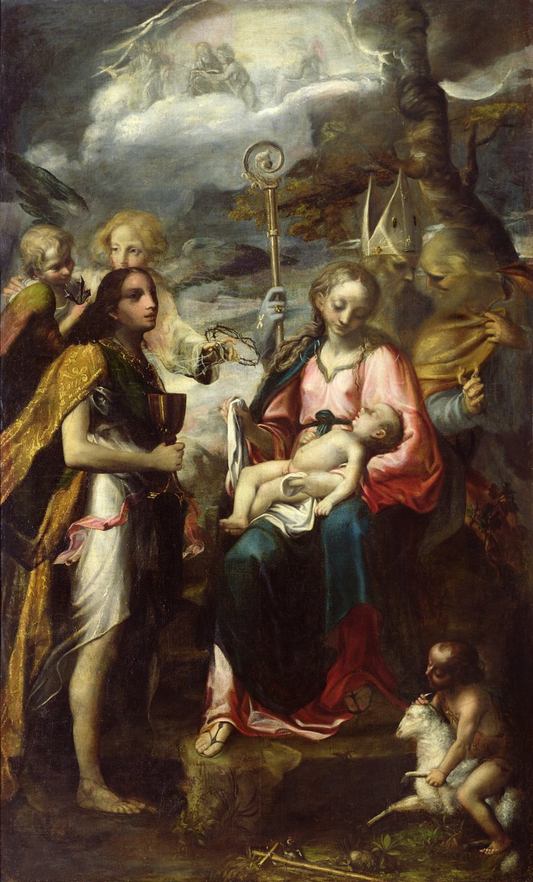 Szűz és gyermek és a szenvedély rejtélye alkotó: Giambattista Tinti
