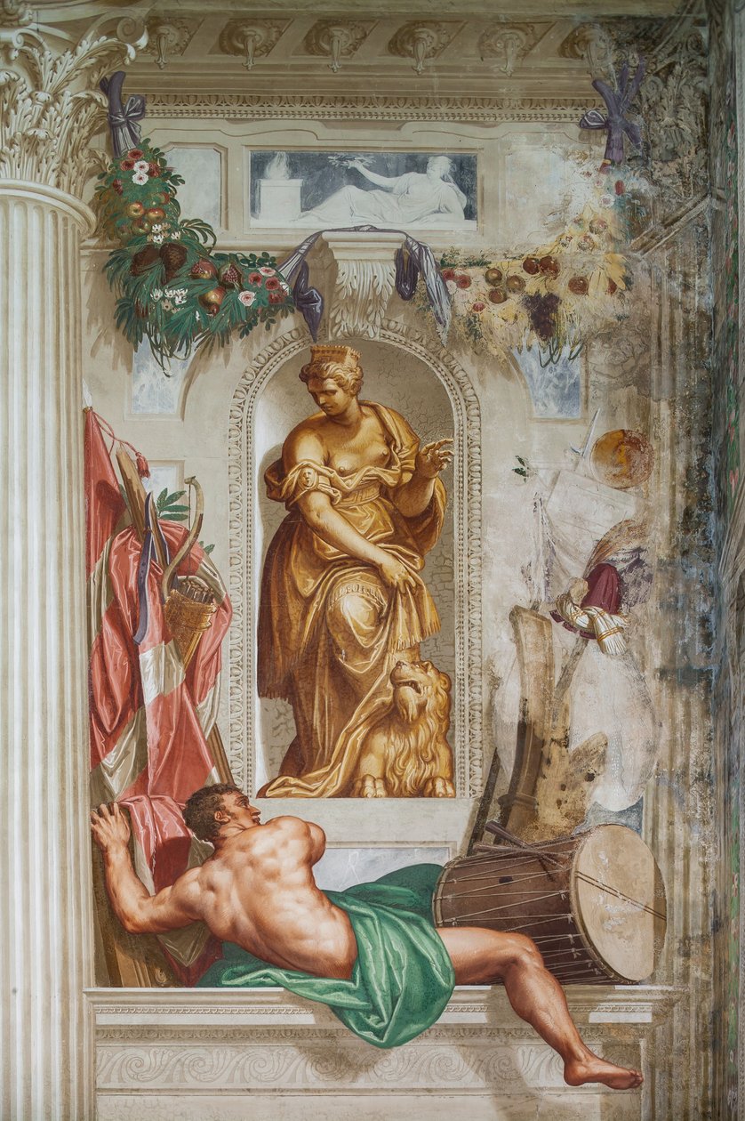 Részlet Scipio kegyelméből, 1565 körül (freskó) alkotó: Giambattista Zelotti