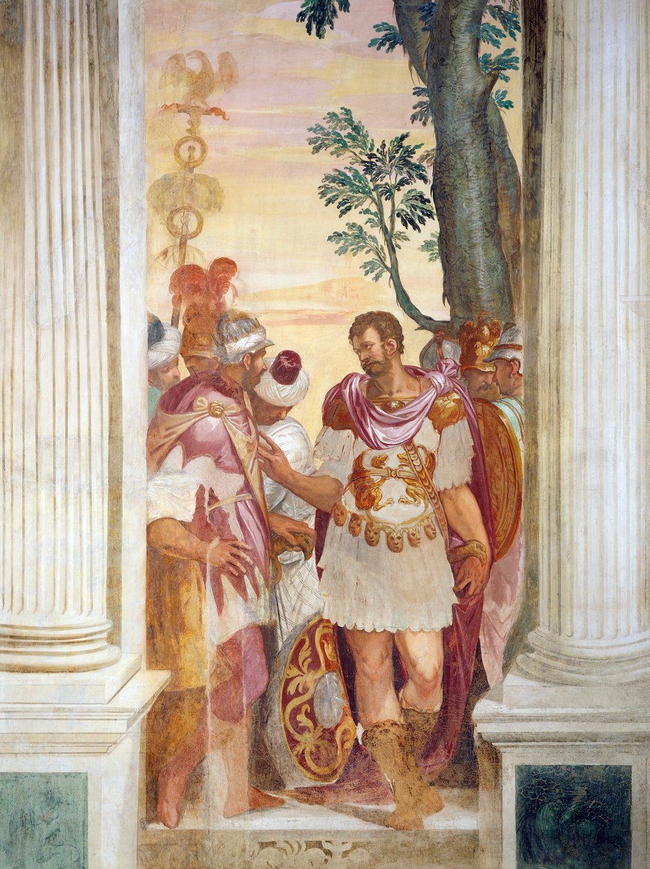 Masinissa váratlanul érkezik alkotó: Giambattista Zelotti