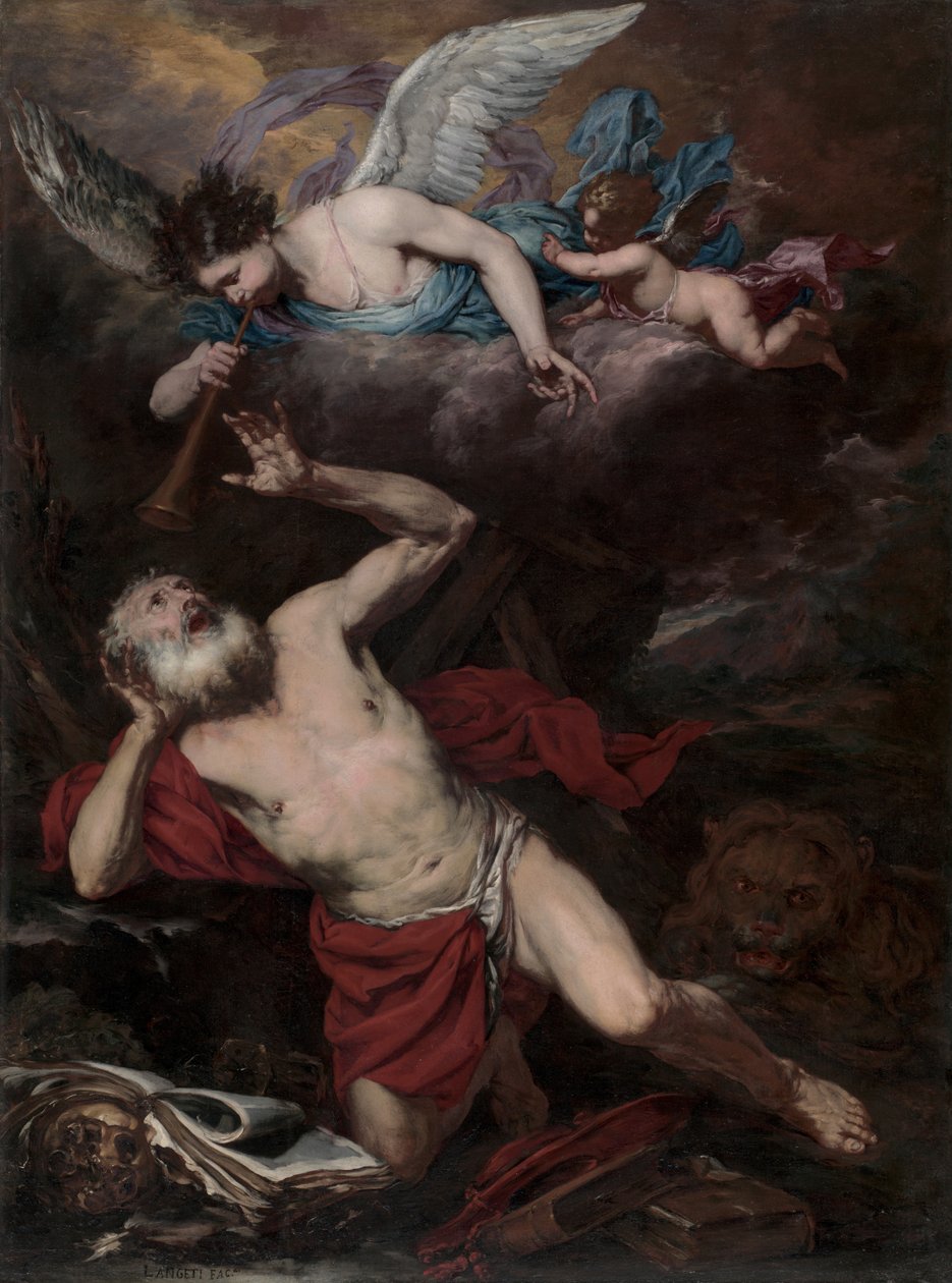 Szent Jeromos látomása, 1660 körül alkotó: Giambattista Langetti