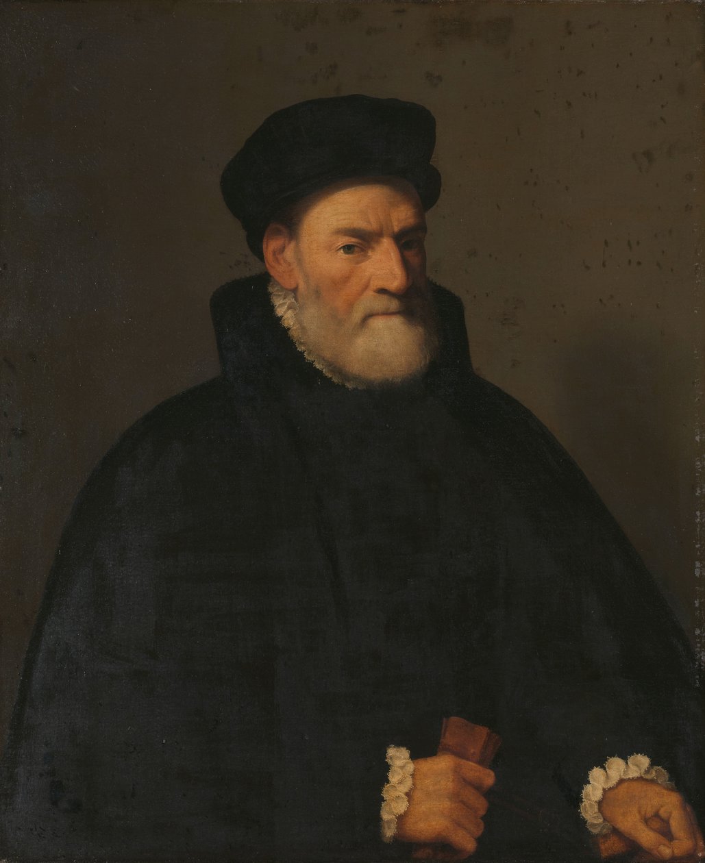 Egy öregember portréja, valószínűleg Vercellino Olivazzi, bergamói szenátor alkotó: Giambattista Moroni (attributed to)
