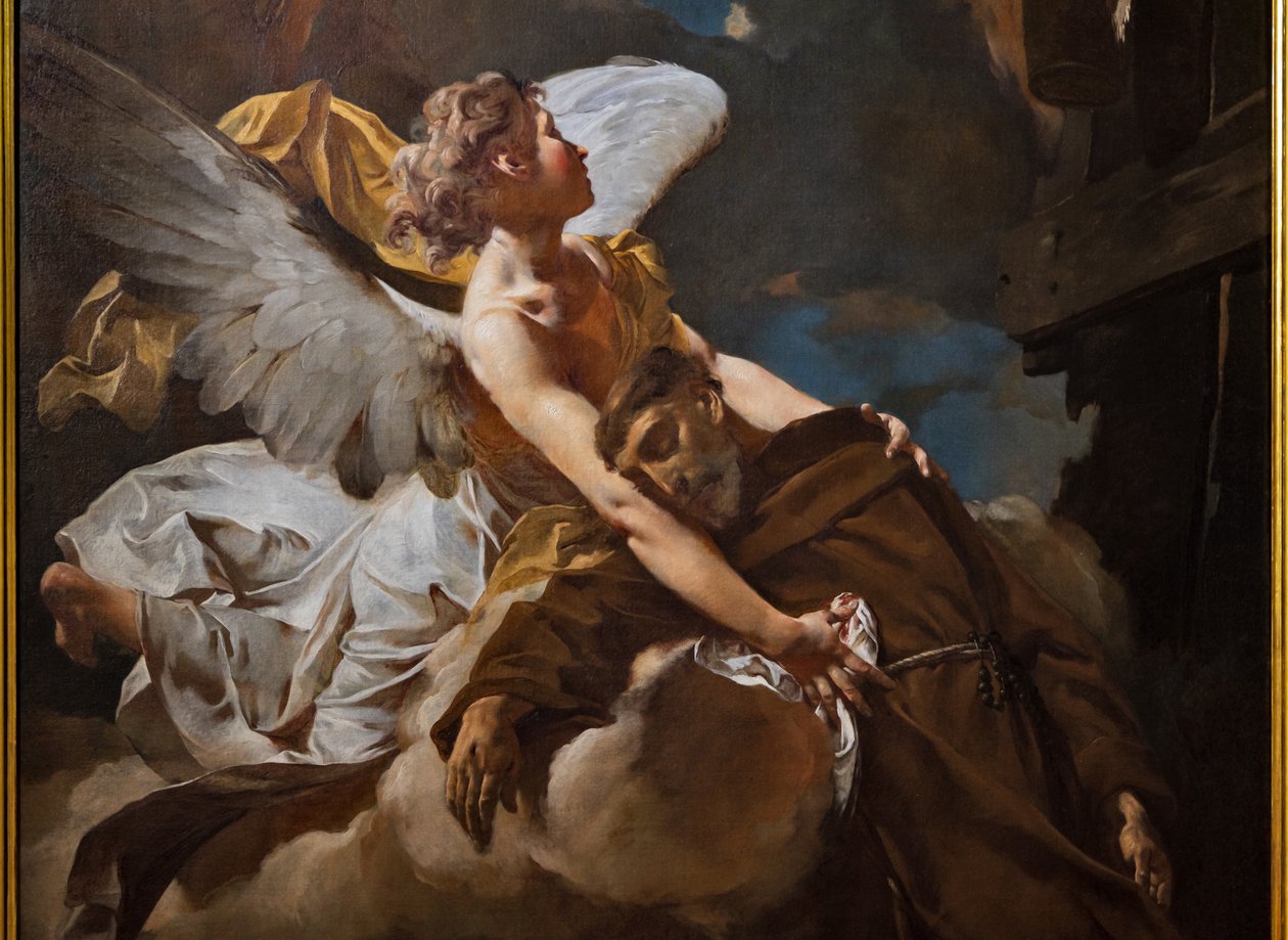 Szent Ferenc extázisa, részlet alkotó: Giambattista Piazzetta