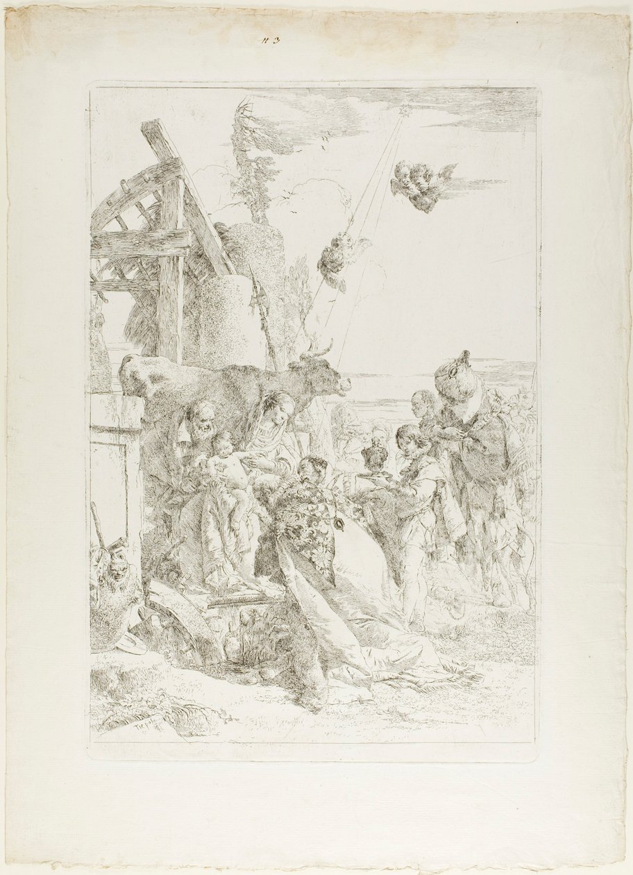 A mágusok imádása alkotó: Giambattista Tiepolo