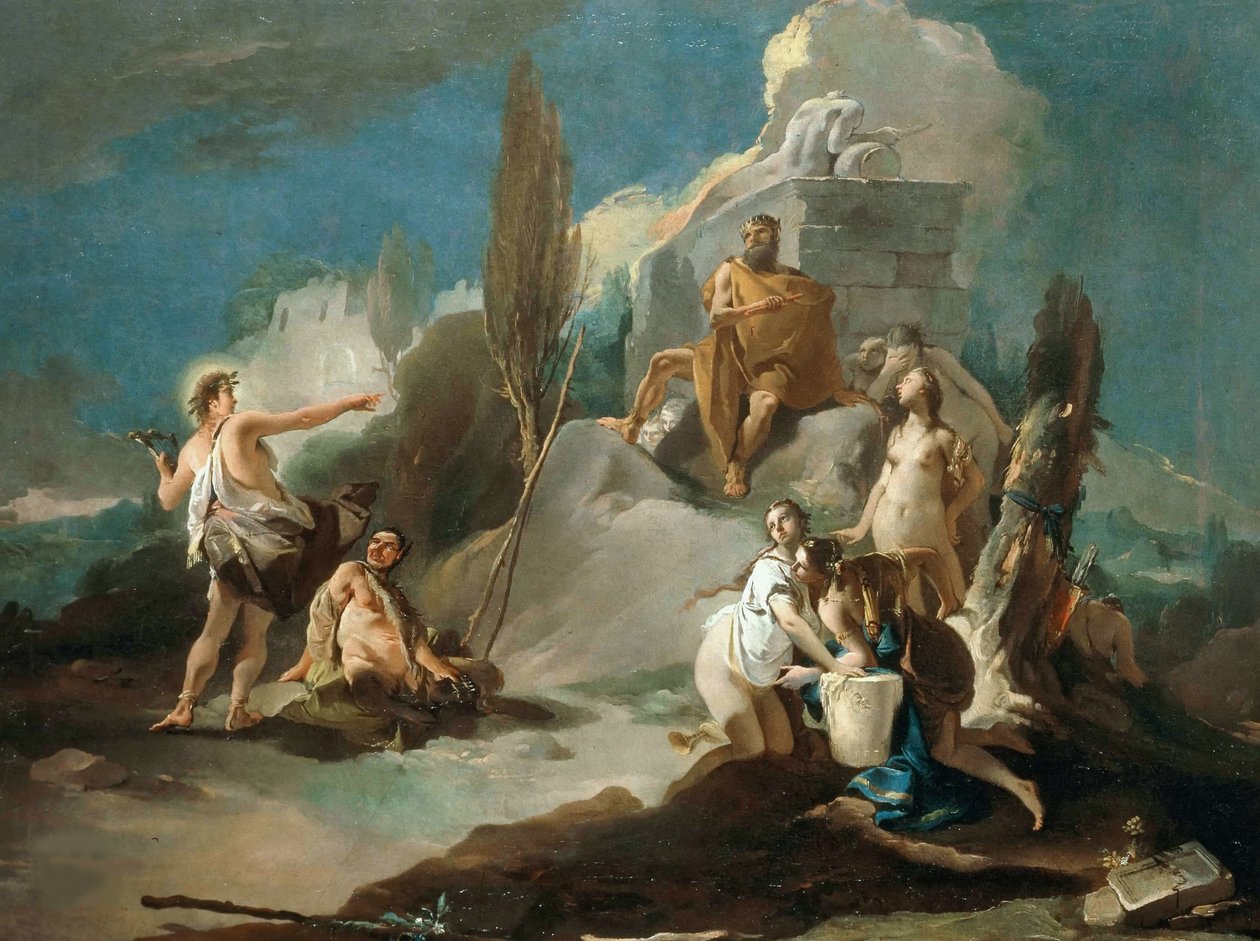 Apollo és Marsyas, alkotó: Giambattista Tiepolo