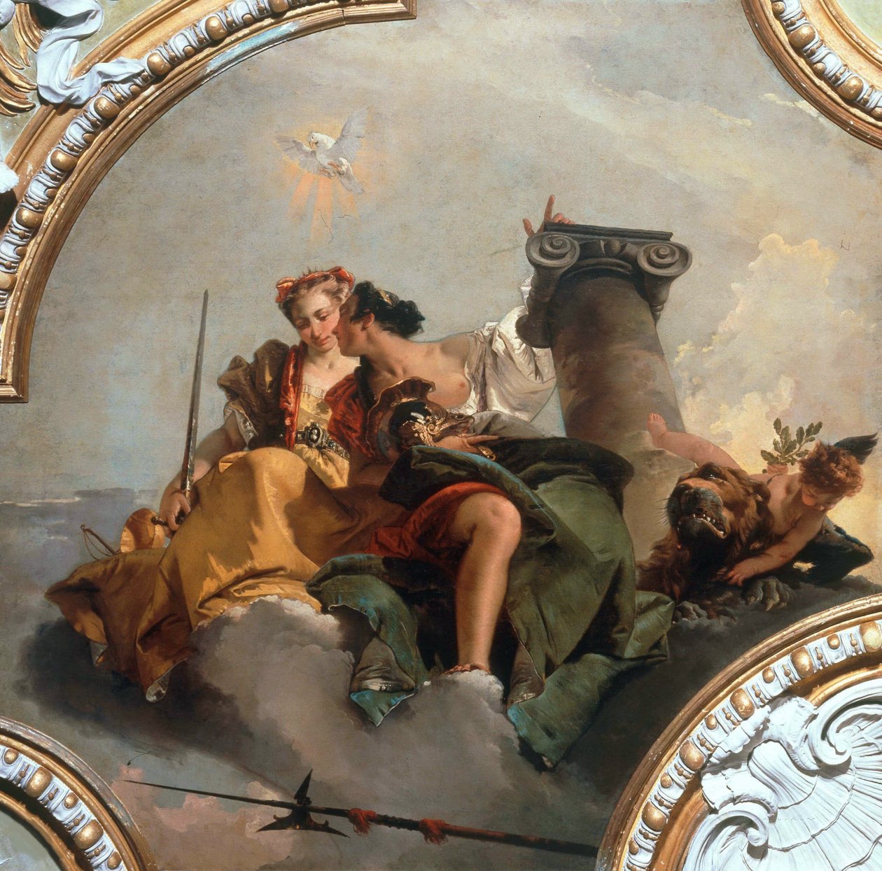 Bátorság és igazságosság, 1744. alkotó: Giambattista Tiepolo
