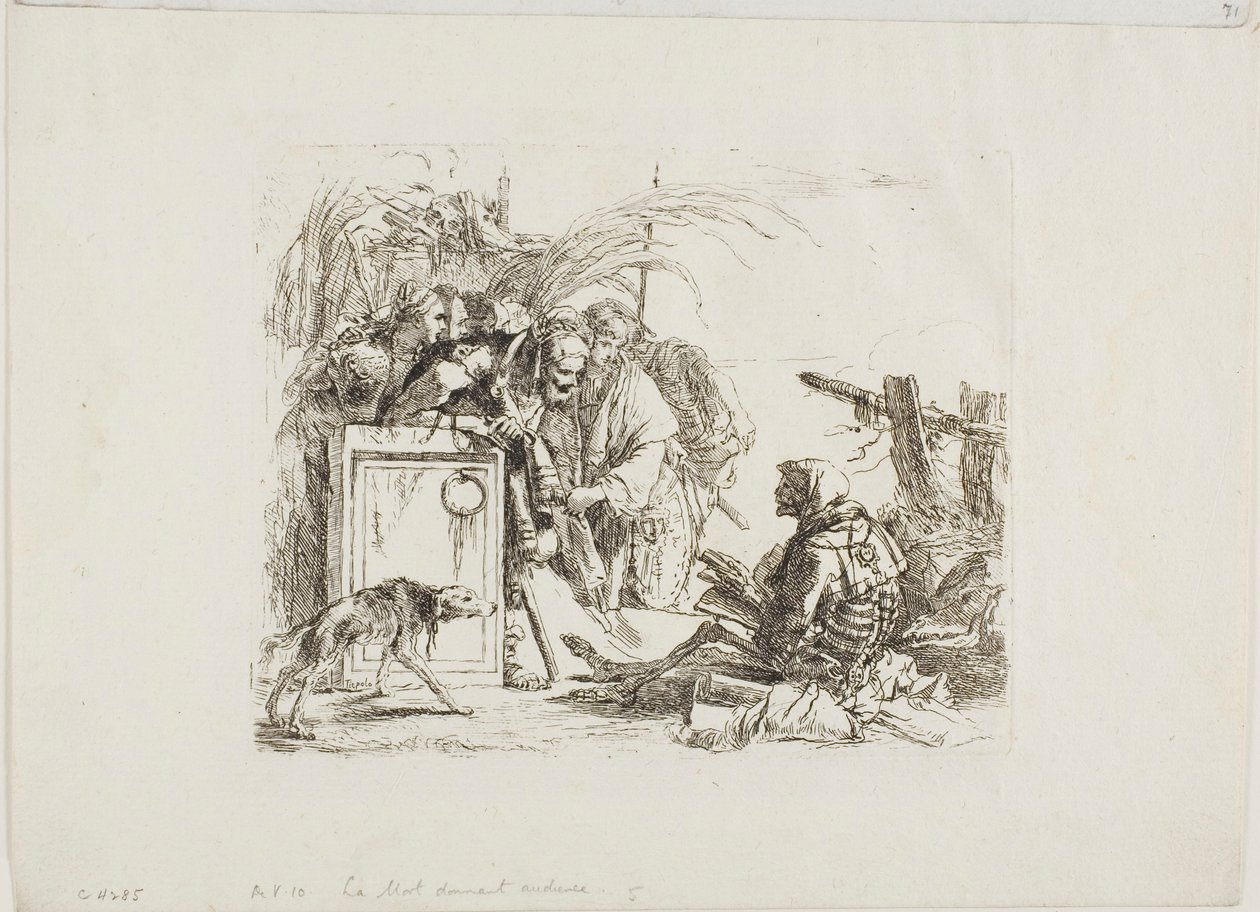 Haláladó közönség, a Capriccitől alkotó: Giambattista Tiepolo