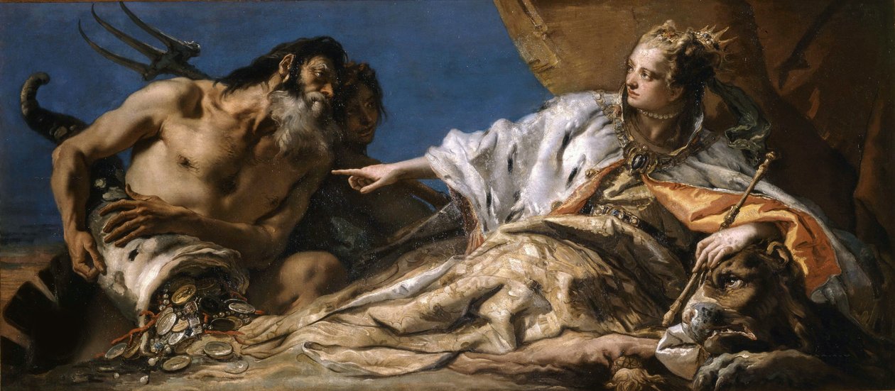 A Neptunusz ajándékokat ajánl Velencének, c. 1750. alkotó: Giambattista Tiepolo