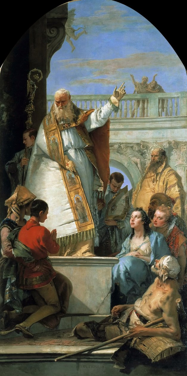 Szent Patrik, Írország püspöke, 1746 körül. alkotó: Giambattista Tiepolo