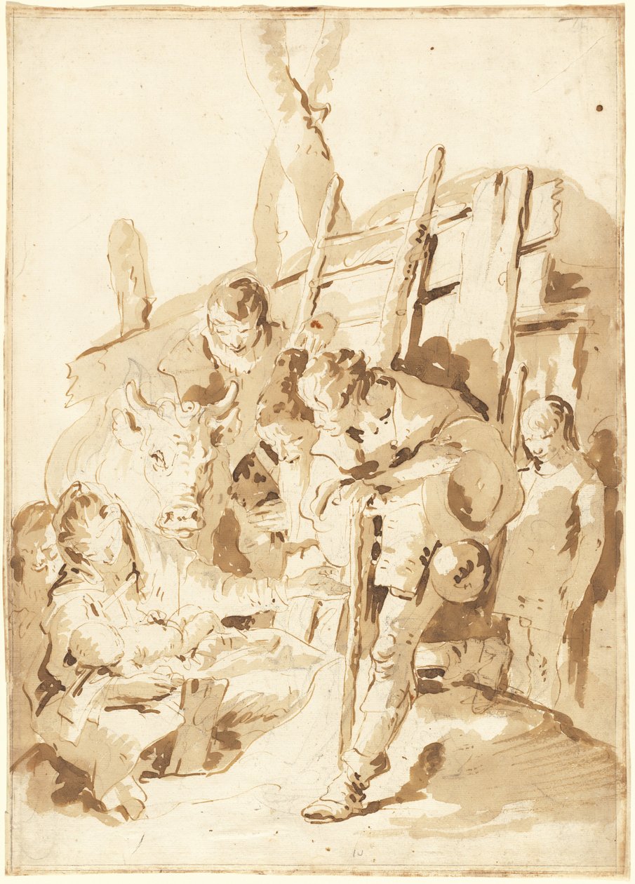A pásztorok imádása alkotó: Giambattista Tiepolo