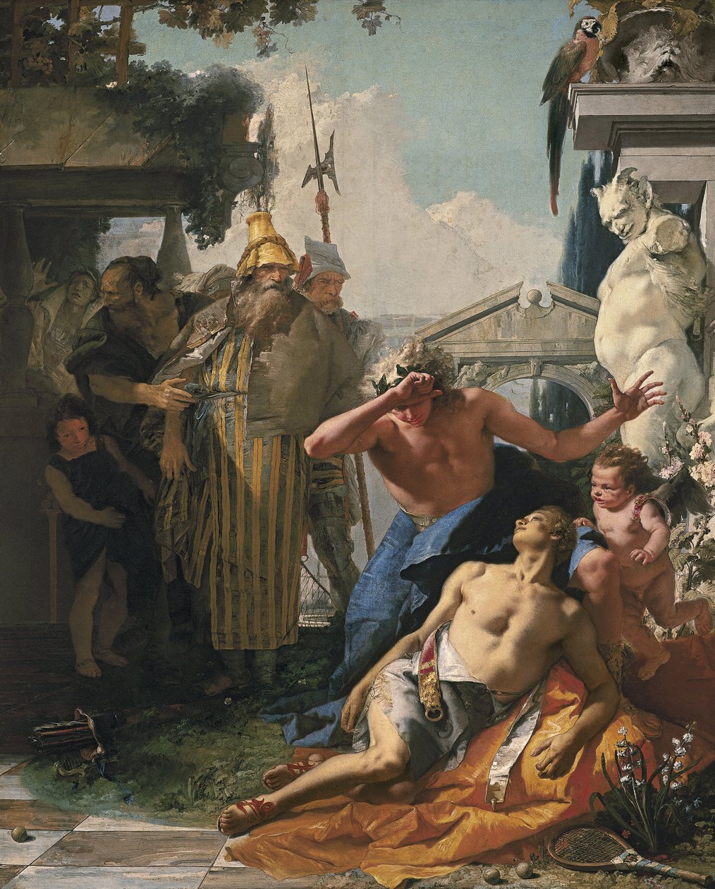 Hyacinthus halála, 1753 körül alkotó: Giambattista Tiepolo