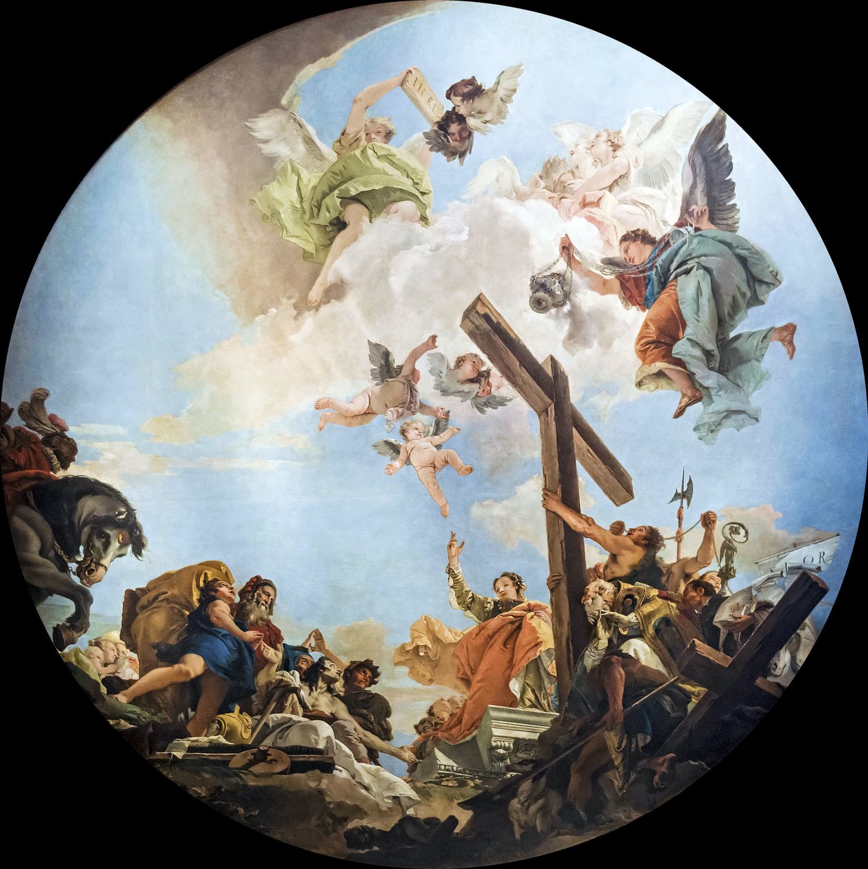 Az igazi kereszt felfedezése, c. 1745. alkotó: Giambattista Tiepolo