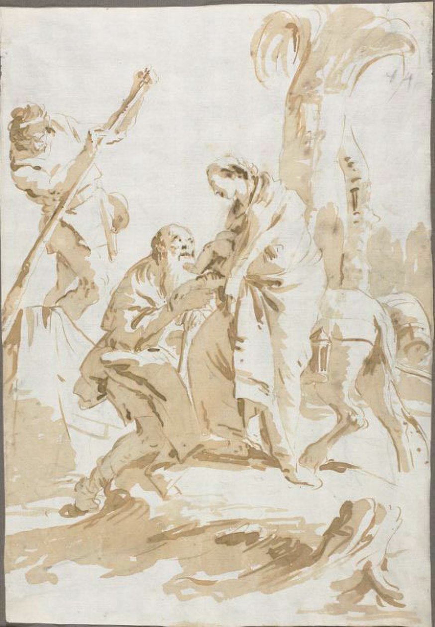 Repülés Egyiptomba alkotó: Giambattista Tiepolo