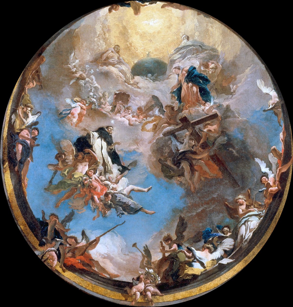 Szent Domonkos dicsősége, 1738 körül. alkotó: Giambattista Tiepolo