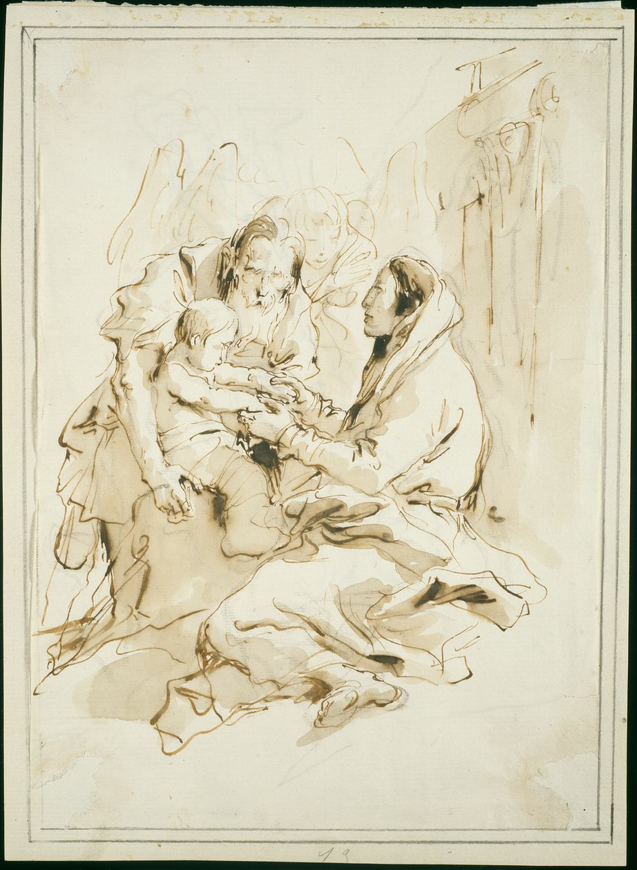 A Szent Család, Szent József könyvvel alkotó: Giambattista Tiepolo