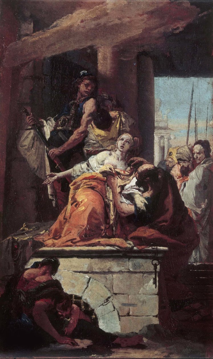 Szent Agatha mártíromsága, 1734 körül. alkotó: Giambattista Tiepolo
