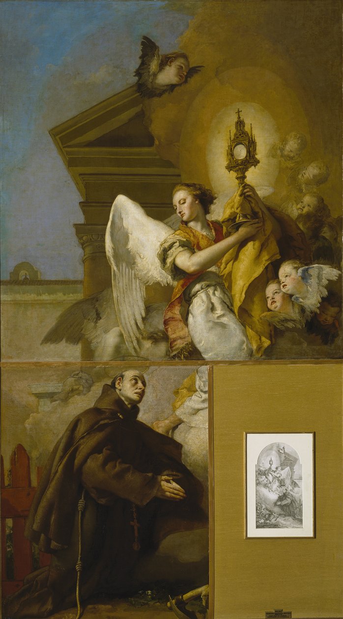 Szent Paschal Baylon látomása, 1767-1769 alkotó: Giambattista Tiepolo