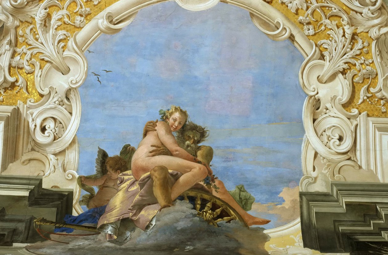 Az idő elrabolja a szépséget, a Plútót Elrabolja Perszephonét, 1746 körül. alkotó: Giambattista Tiepolo