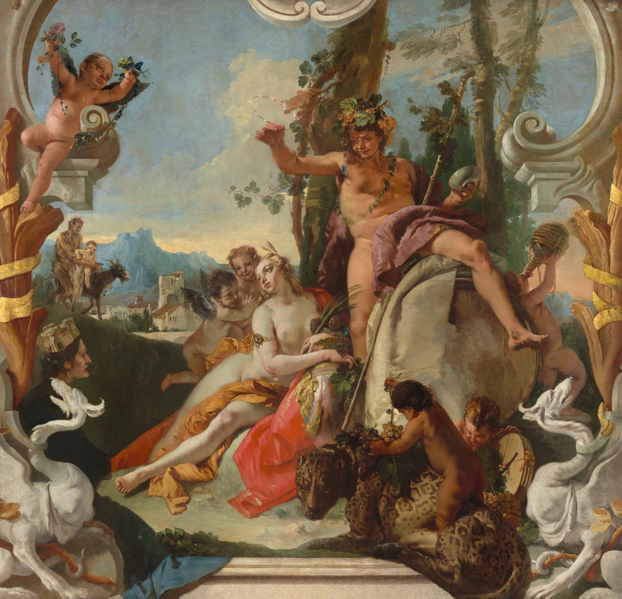 Bacchus és Ariadné, 1743-1745 körül (olaj, vászon) alkotó: Giambattista & Tiepolo Giandomenico (1727-1804) Tiepolo