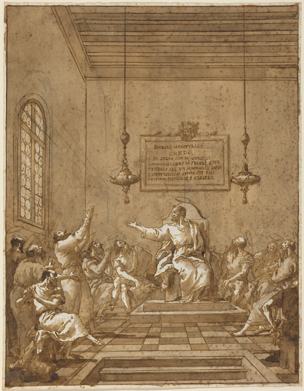 Az Apostoli Hitvallás alkotó: Giambattista & Tiepolo Giandomenico (1727-1804) Tiepolo