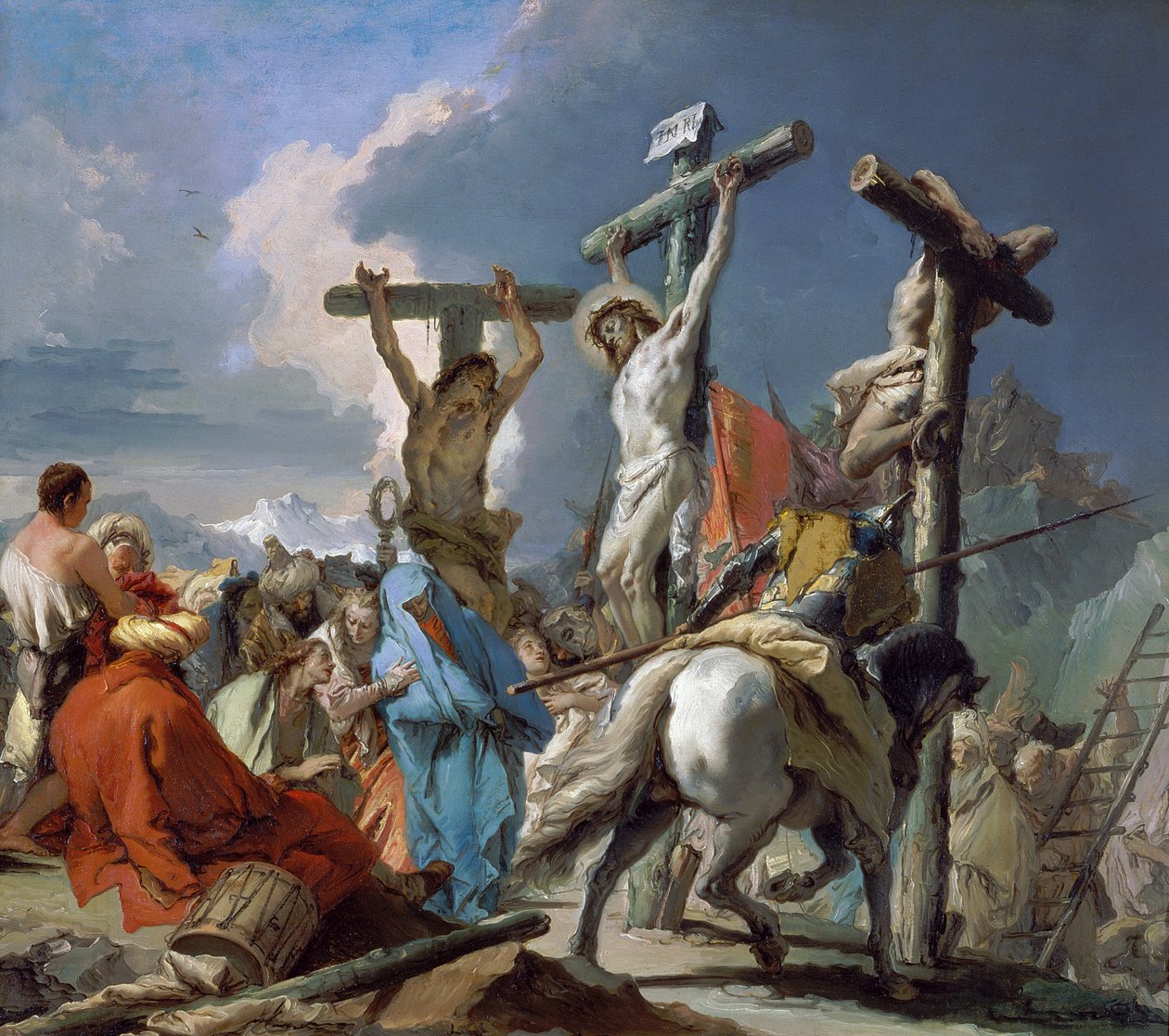 A keresztre feszítés alkotó: Giambattista & Tiepolo Giandomenico (1727 1804) Tiepolo