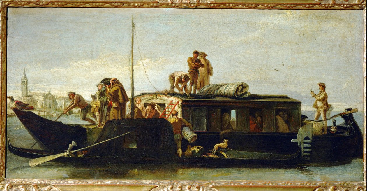 Velencei postahajó alkotó: Giambattista & Tiepolo Giandomenico (1727-1804) Tiepolo