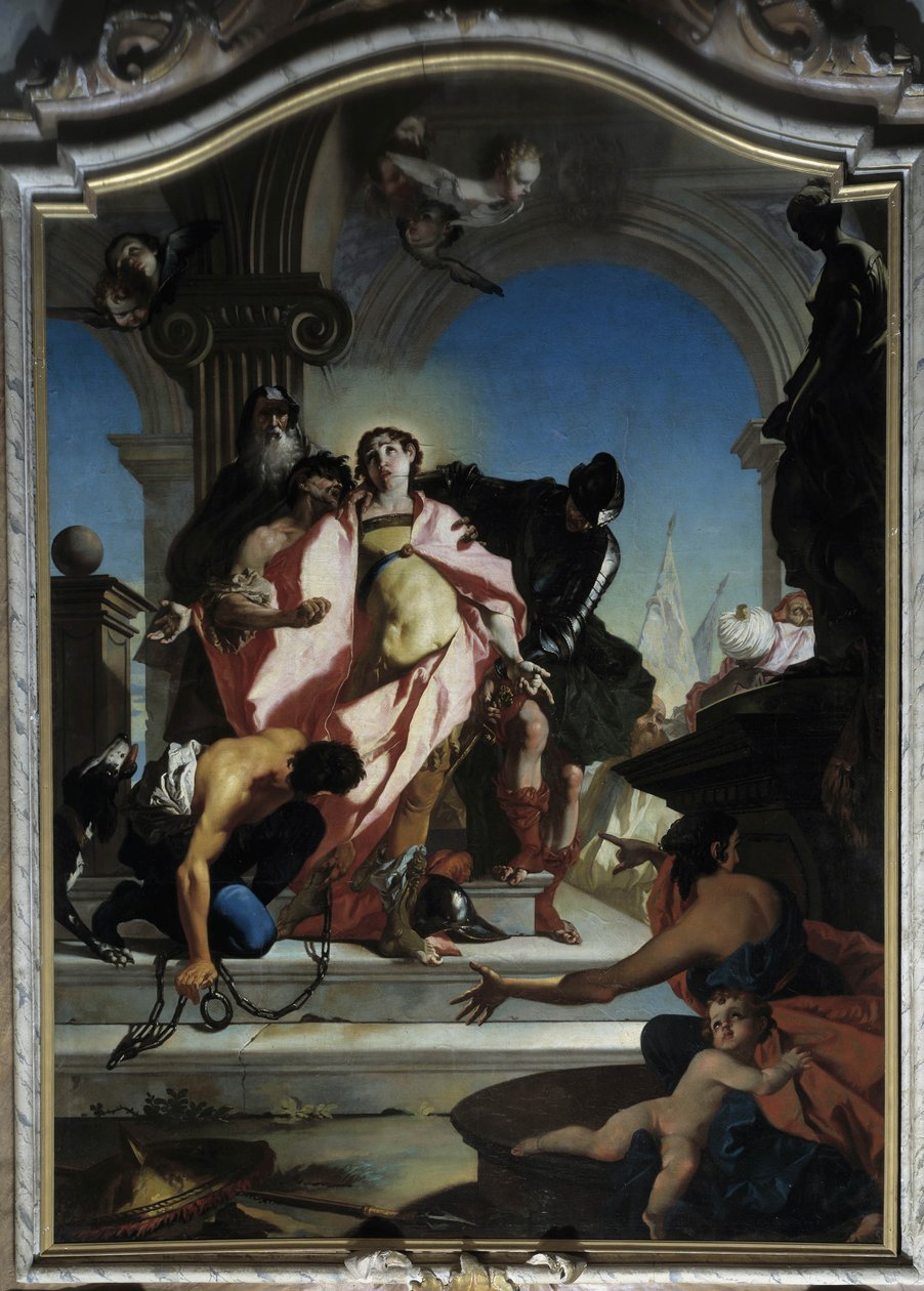 Szent György elfoglalása (festmény) alkotó: Giambettino Cignaroli